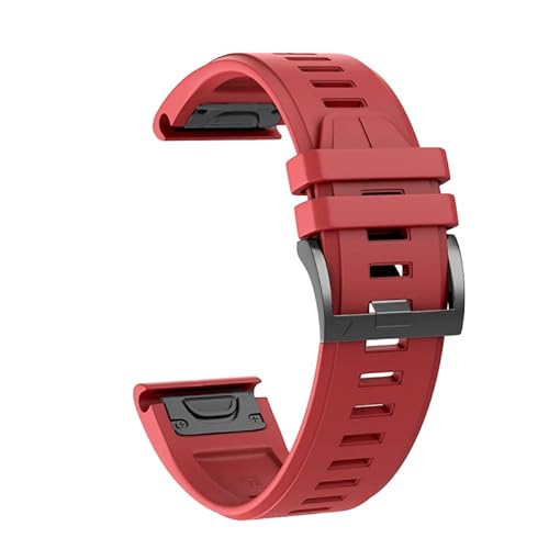 NEYENS 26 22 mm Silikon-Schnellverschluss-Uhrenarmband für Garmin Fenix 7X 7 6 6X Pro 5 5X Plus 3 HR Mk1 Easyfit Armband, 22mm Fenix 7, Achat