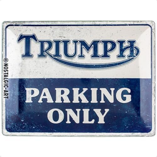 Nostalgic Art Triumph - Parking Only, Blechschild