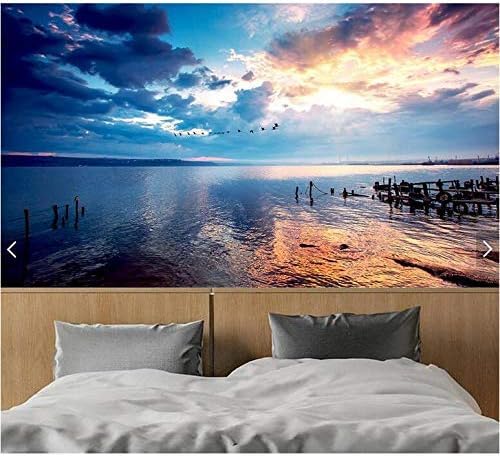 XLMING Auszug Aus Dem Strand Bei Nacht 3D Tapeten Home Esszimmer Sofa Schlafzimmer Wohnzimmer TV Hintergrund-430cm×300cm