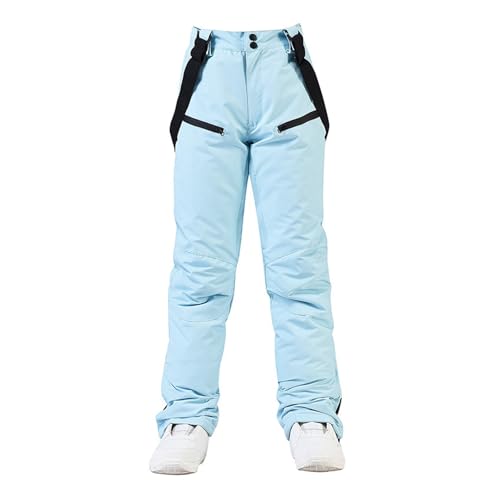 JUNNASALIKER Unisex-Skihose für Erwachsene, isolierte und schneefeste Hose für Damen, Herren, Outdoor, Sport, Wandern, Snowboarden, Skifahren