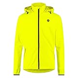 AGU GO Essential Regenjacke Damen & Herren, Fahrradjacke Wasserdicht & Winddicht, Atmungsaktiv, Reflektierend, Unisex, XXXL, Gelb