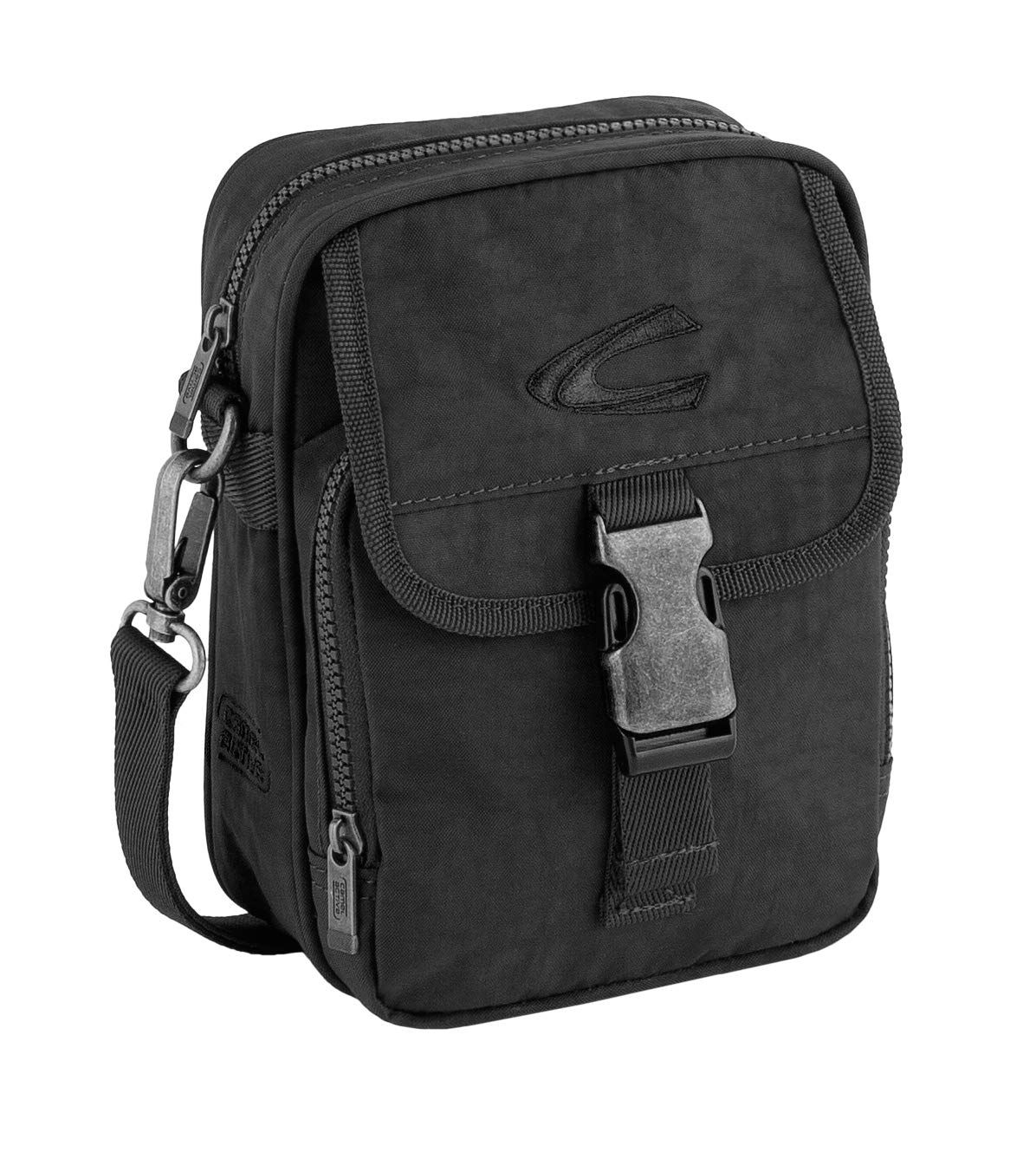 camel active Journey Herren Umhängetasche Crossbody Bag Klein Schwarz