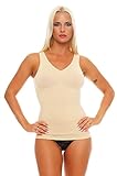 2 Damen Form Unterhemden beige Shapewear sanft formend Gr. 48 50