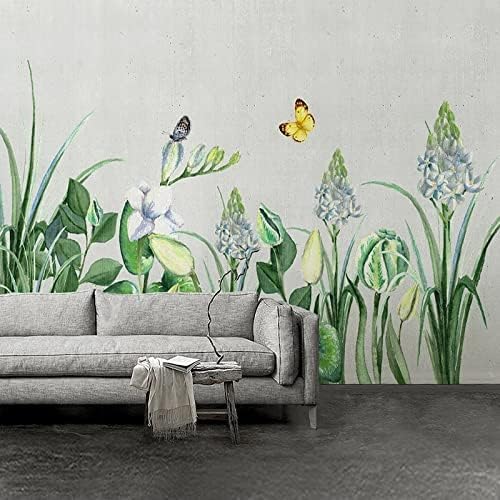 XLMING Grüner Schmetterling 3D Tapete Home Dekoration Wohnzimmer Sofa Schlafzimmer Tv Hintergrund Wand-300cm×210cm