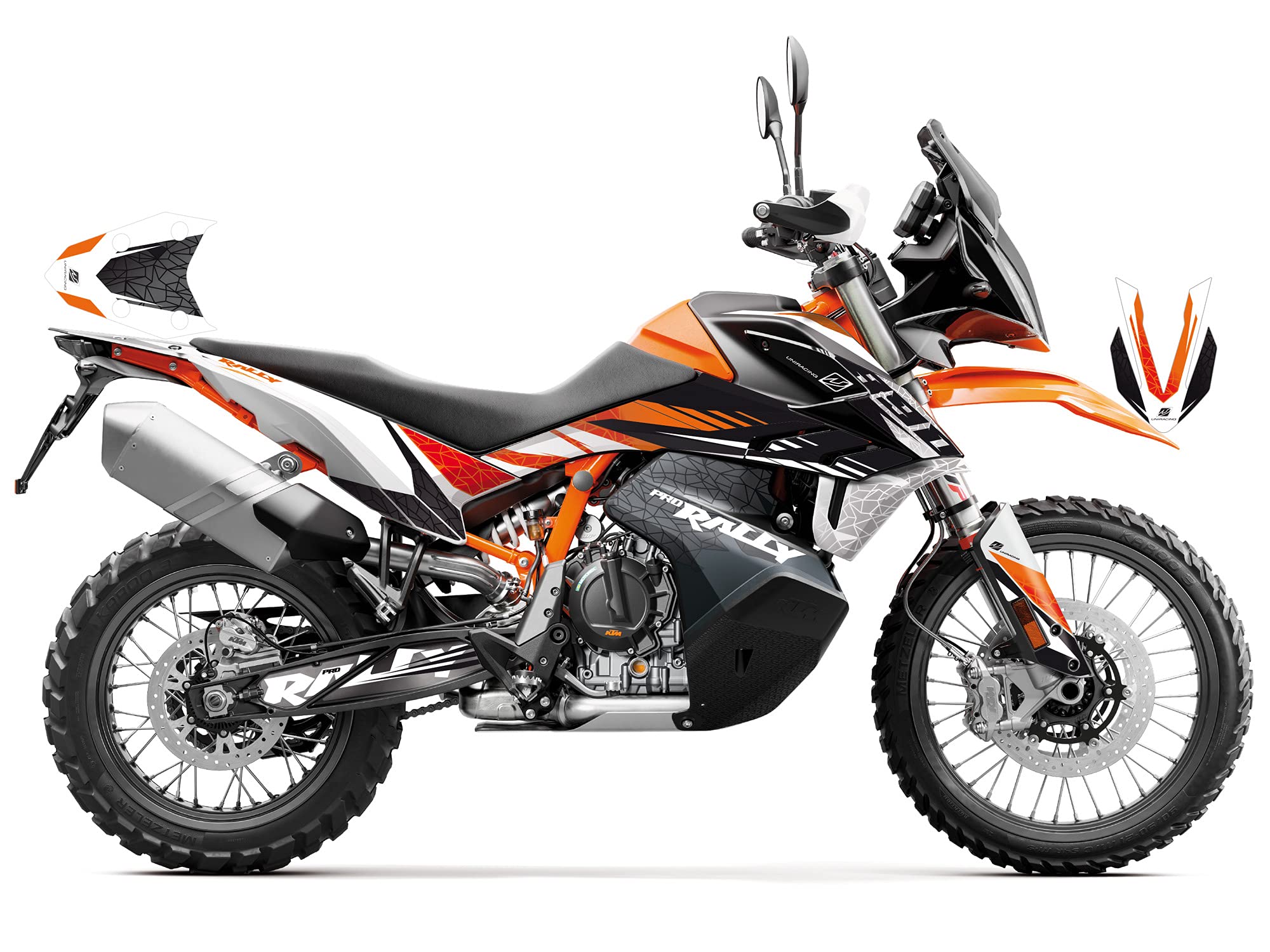 UNIRACING Dekoration Schutz Aufkleber Kit für KTM 890 Adventure R 2020-22