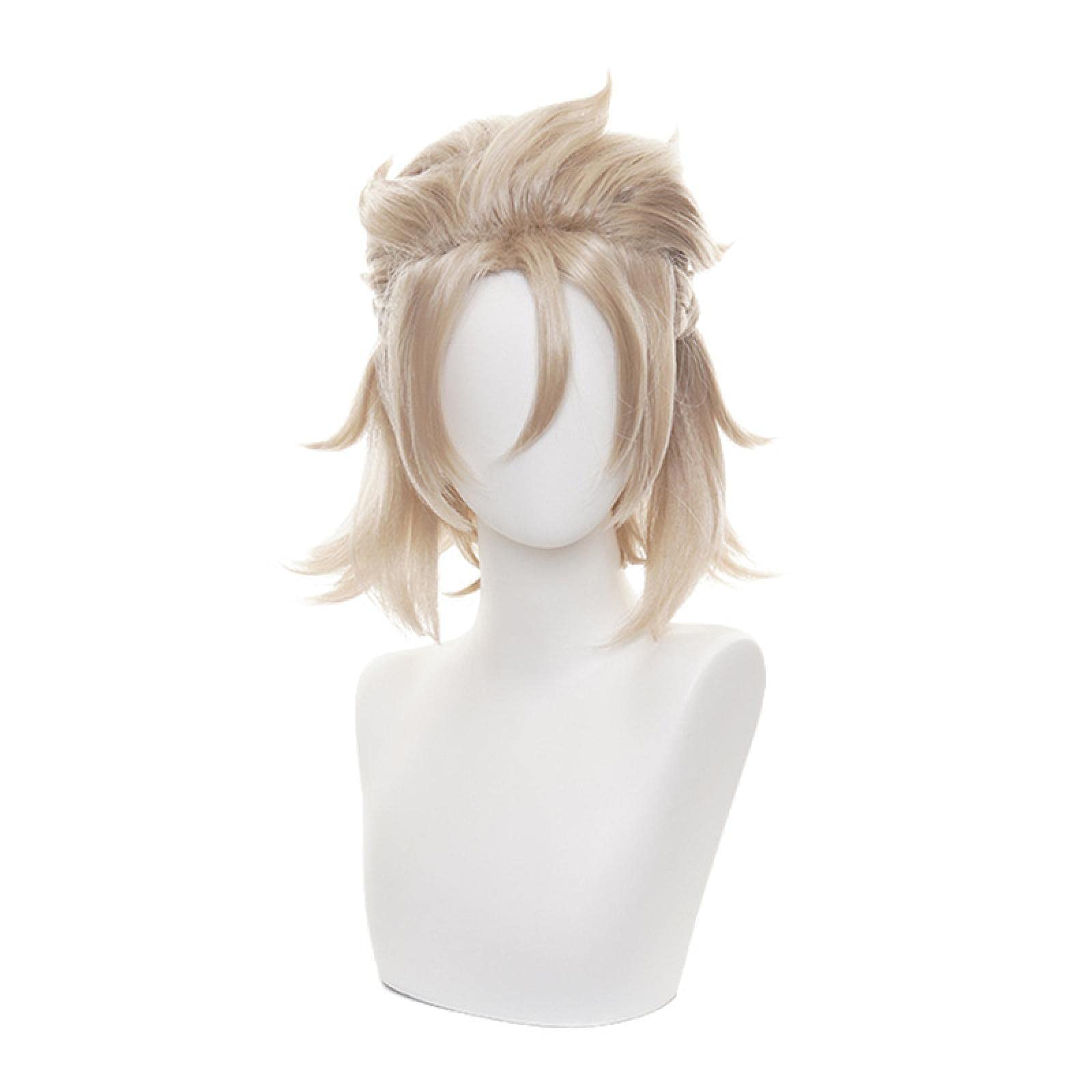 Anime cosplay perücke Spiel Genshin Auswirkungen Albedo Perücke Cosplay Kostüm 35 cm Kurze Leinen Hitzebeständige synthetische Haarperücken Halloween Rollenspiel