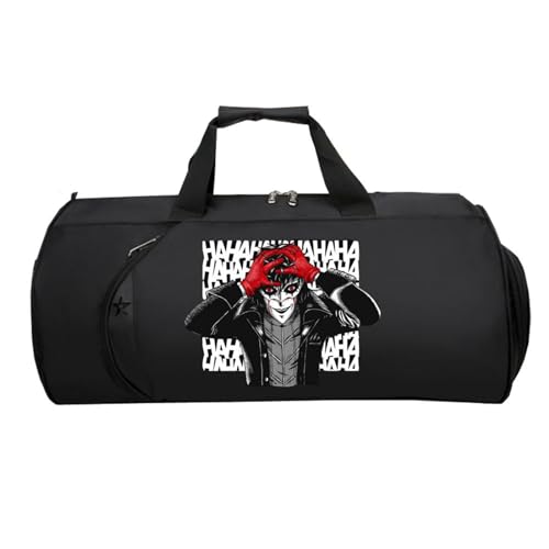 HandgepäCk Tasche, Leichte Faltbare Duffel Taschen, Reisetasche Weekendertasche füR Damen Herren Flugzeug(Black 13)