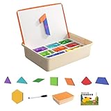 Magnetische Tangram-Blöcke, magnetisches Tangram-Puzzle - Magnetisches Puzzlespiel für Kinder | Road Trip Kreatives frühpädagogisches Lernspielzeug, Puzzle-Formen-Spiele