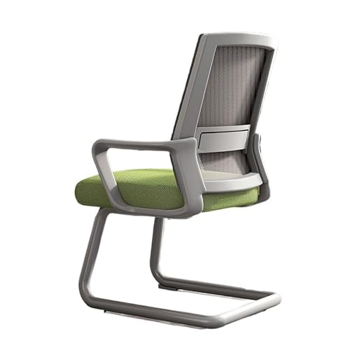 Zhaoj24-05 Bürostuhl Ergonomischer Bürostuhl, ergonomischer Schreibtischstuhl, Schreibtischstuhl mit mittlerer Rückenlehne, atmungsaktiver Netz-Home-Office-Stuhl Schreibtischstuhl(Green)