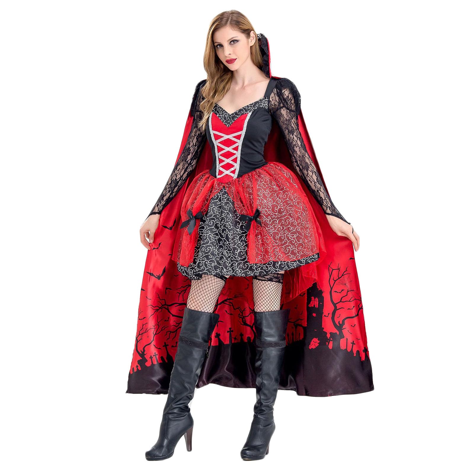 Piratenkostüm Damen A-Line Partykleider Lace Up Karneval Party Halloween Kostüm Halloween Festlich Cosplay Karneval Halloween Kostüm Vintage Renaissance Mittelalter Party Karnavel Prinzessin Kost