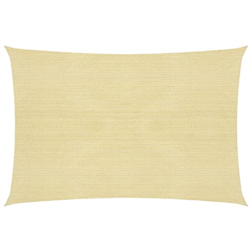 Haushaltsartikel, Sonnensegel, 160 g/m², Beige, 4 x 7 m, HDPE, passend für Möbel