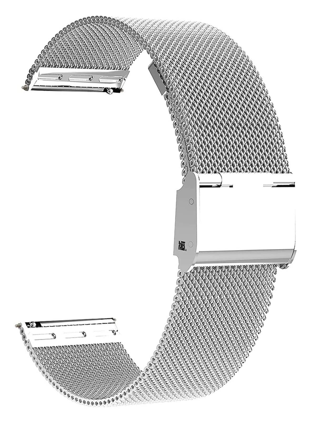 NEYENS 20 mm 22 mm Milanaise-Band für Watch Active 2 Active 3 Uhrenarmband S3 Armband (Farbe: Silber, Größe: 20 mm)