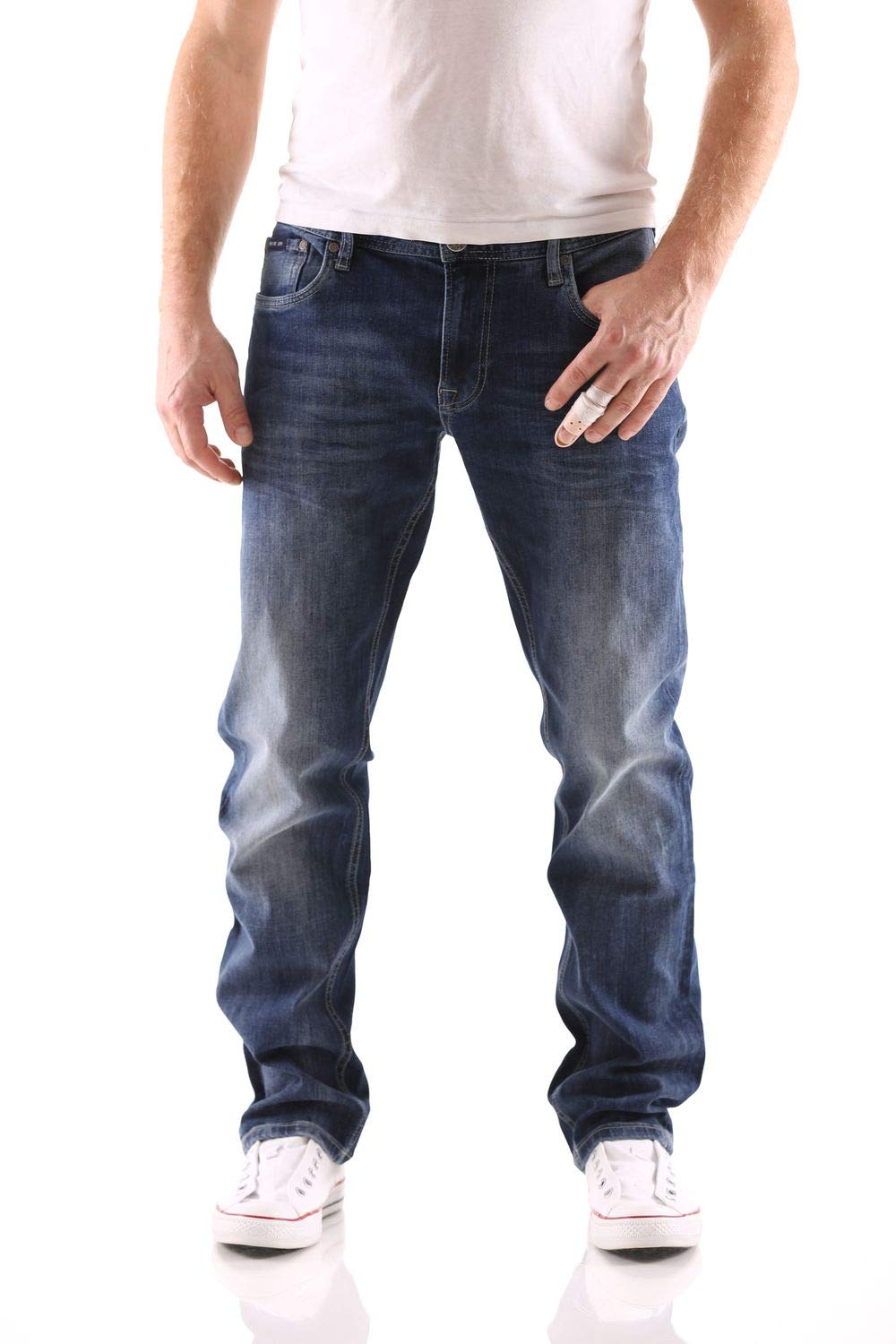 Big Seven Stanley Graduate Blue Regular Herren Jeans, Hosengröße:W34/L34