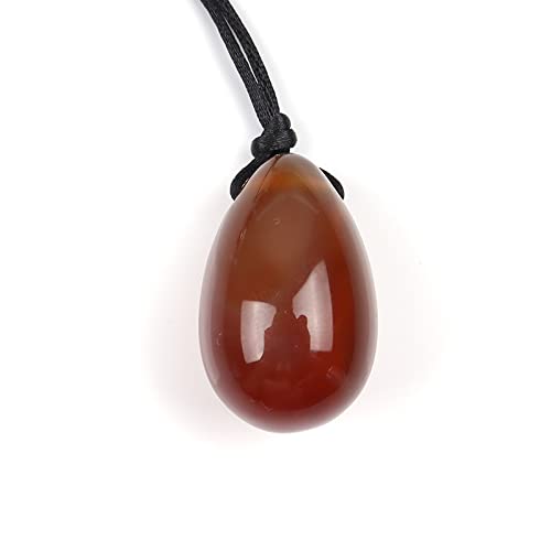 30 X 20 MM Massage Ei Natürliche Kristall Jade Yoni Ball Kegel Übung Werkzeug Beckenboden Muskel Pflege Frauen, schießen Kristallkugel (Color : Agate)