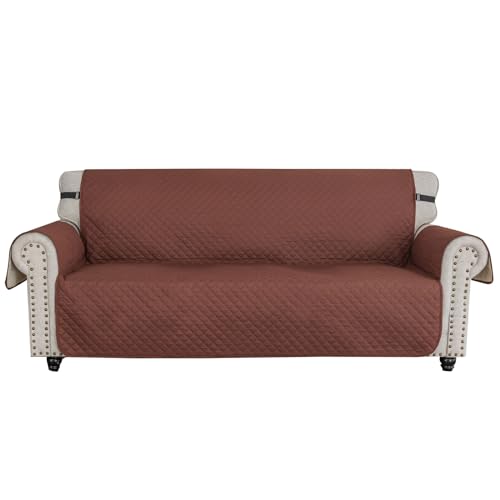 Aurgiarme Sofaüberzug, praktisches Sofakissen, Haustier-Sofa-Pad, rutschfeste Unterseite, geeignet für Wohnzimmer, Schlafzimmer, Büro, rutschfest, leicht zu reinigen, Haustier-Sofa-Matte, stilvolles