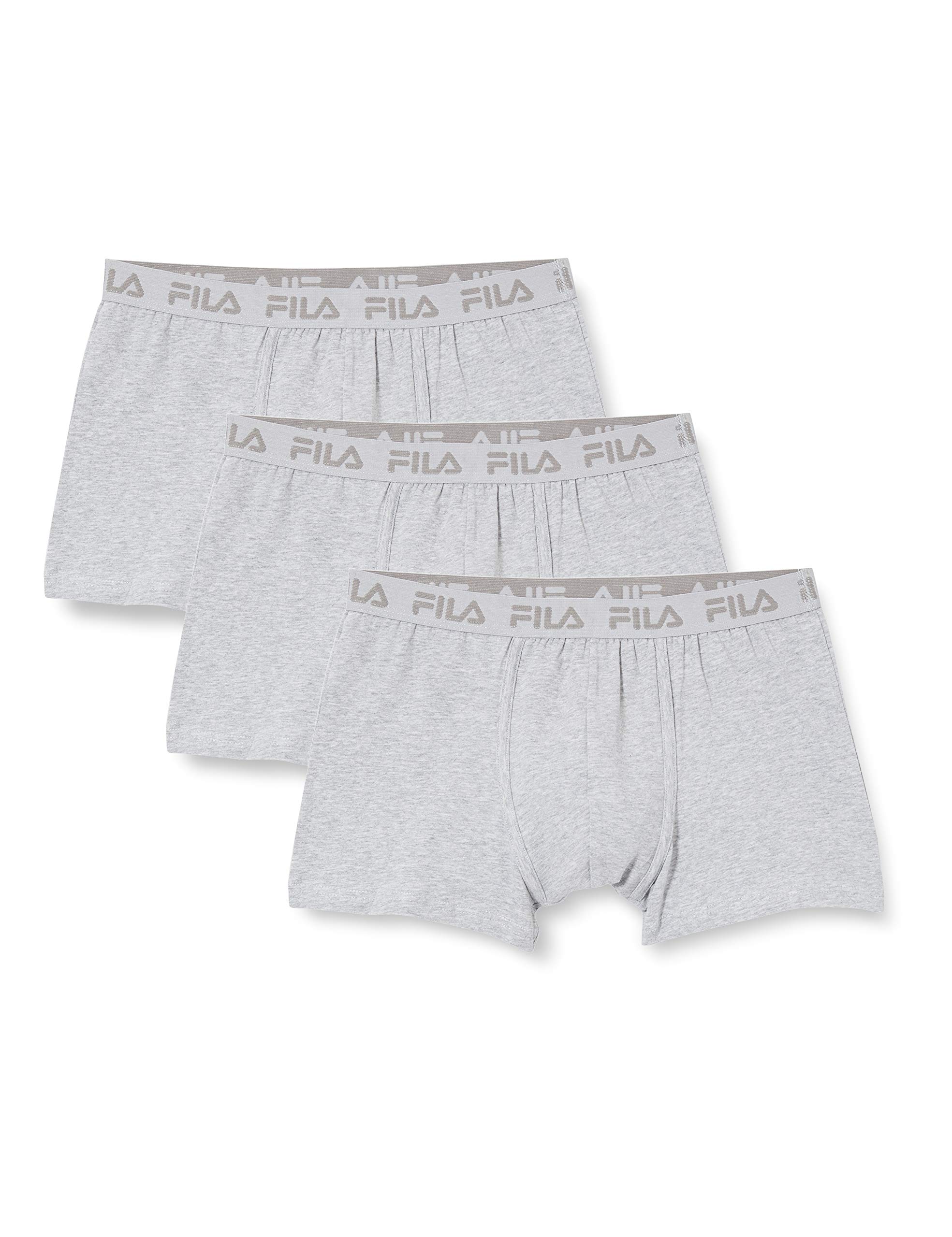 Fila FU5004/3 Herren Boxershorts, M, grau, 3 Stück