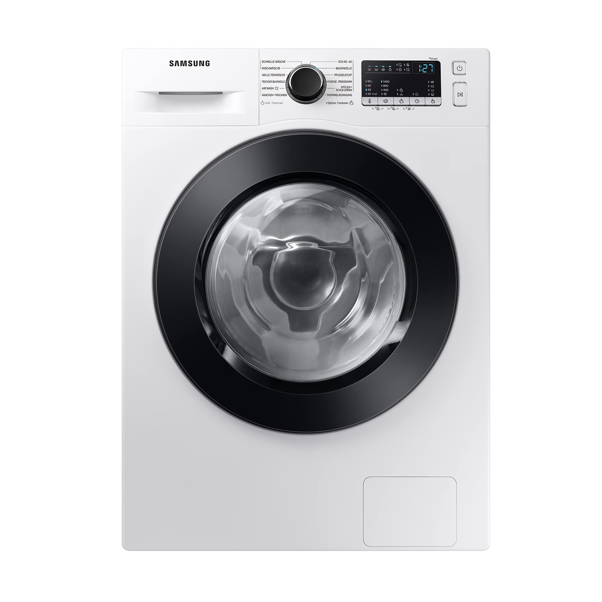 Samsung WD81T4049CE/EG Waschtrockner, 8/5 kg, 1400 U/min, Ecobubble, AirWash, Hygiene-Dampfprogramm, Weiß