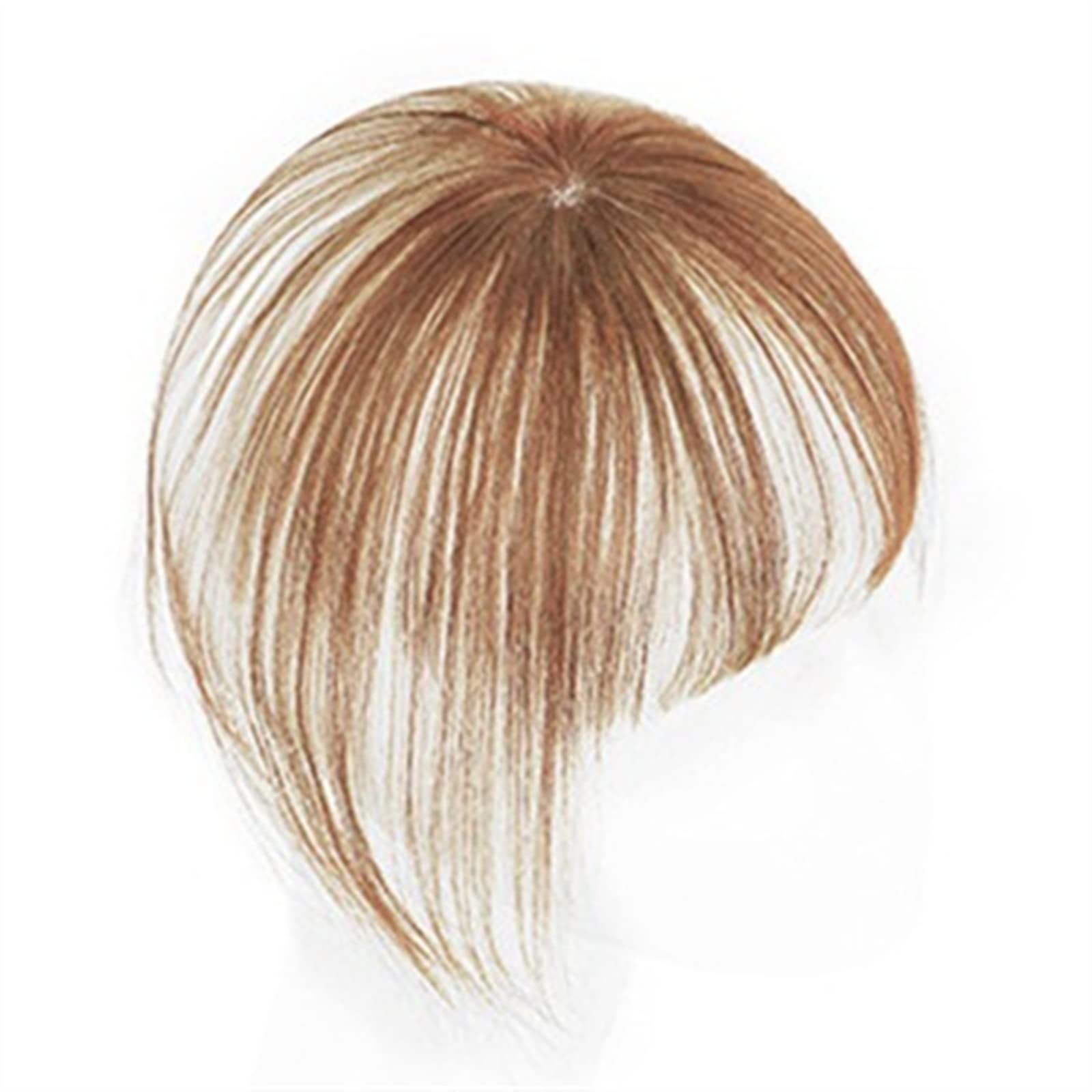 Pony Extension für Damen Bangs Hair Echthaar-Pony mit Clip-in-Oberteil, nahtloser Topper und Fransenverlängerung, 3D-natürliche Fransen-Clip-in-Pony, brasilianische Nicht-Remy-Haarteile for Frauen Fri