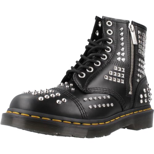 Dr. Martens Unisex 1460 Studded Zip Atlas Leather Black Stiefel 38 EU