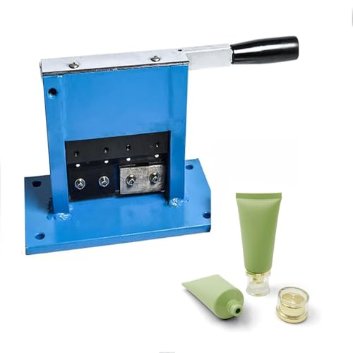 GLBMXDD Manuelle Aluminiumtubenversiegelungs-Crimper-Rohrversiegelungsmaschine, Datumsbuchstabendrucker, Salbentubenversiegelung, für Aluminiumtuben-Zahnpasta-Kosmetikcreme-Verpackung