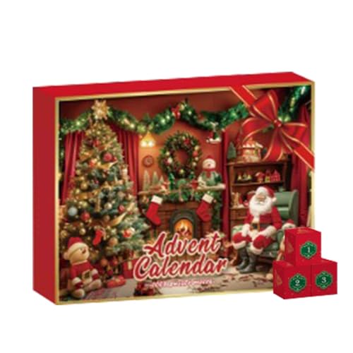 Weppduk Adventsrätsel Weihnachten,Weihnachts-Adventskalender-Puzzle, Adventskalender Weihnachts-Countdown 1008 Teile Puzzles, Exquisiter Weihnachtspuzzlespaß für Feiertage, Familien, Freunde