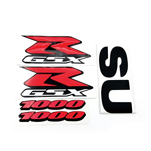 Für Suzuki GSXR 1000 750 600 GSX-R K1 K2 K3 K4 K5 K6 K7 K8 K9 K10 Aufkleber Emblem Motorrad Verkleidungssatz Seitenaufkleber Abzeichen Schmücken (Color : GSXR1000)