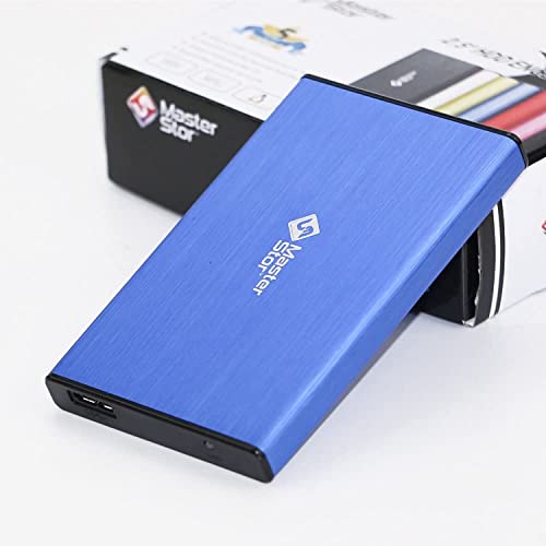 MasterStorb Externe Festplatte, USB 3.0, superschnell, 6,35 cm (2,5 Zoll), SATA-Laptop-Festplatte, tragbar, Rot, Silber, Schwarz, Blau und Pink