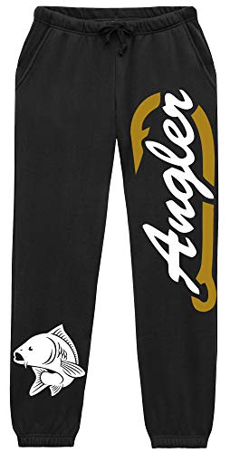 Angler Herren Jogginghose | Fishing Sport Fischer Angel Hose | (XL)