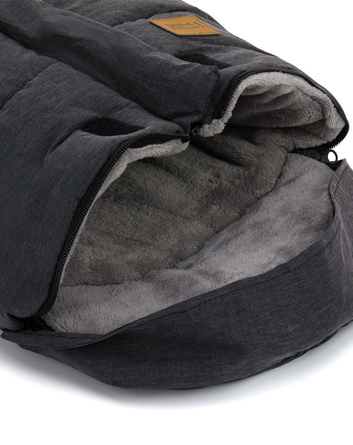 Fußsack EIGER SOFT in schwarz melange 5