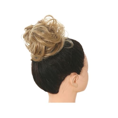 Haarteile Haarknoten Synthetischer unordentlicher Haarknoten, Chignon, Haargummis, gefälschtes Haarband, Zopf, elastischer Haarteilschwanz for Frauen, synthetischer Wickel, lockiger Pferdeschwanz Bröt