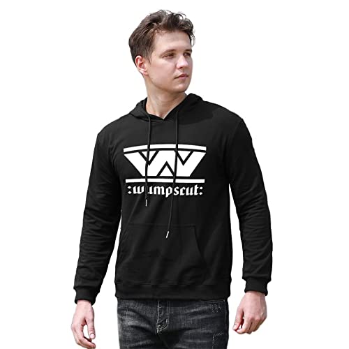 KACHI Men's Wumpscut Band Printed Pullover Hoodies Long Sleeve Hooded Sweatshirt Black L