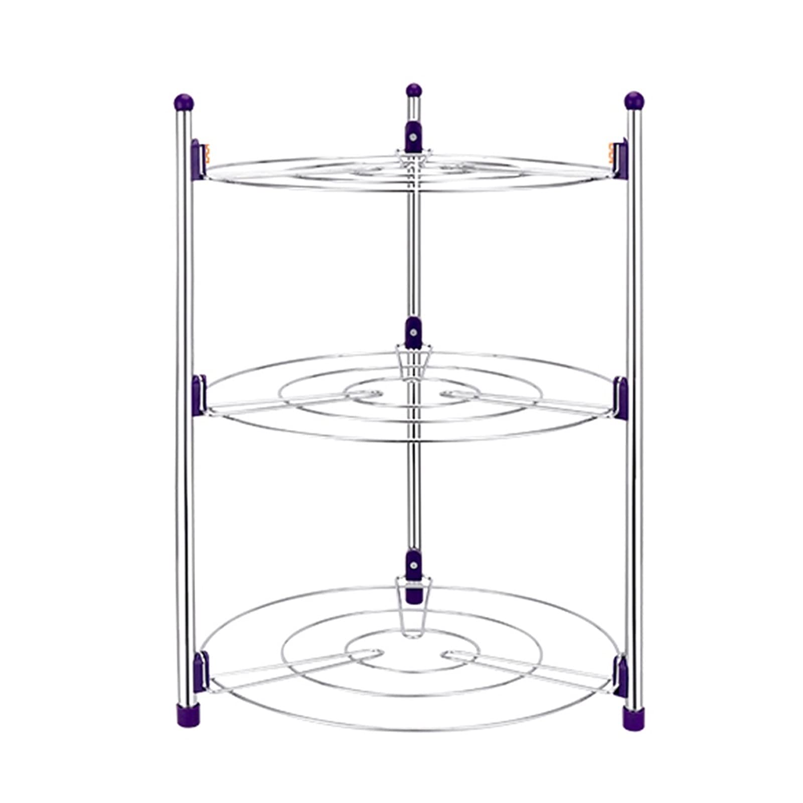 FFNUM Organizer für Küche Küchentisch Standing Töpfchen Rack Industrial Eckregal Aufbewahrung für Töpfe und Pfannen (Size : Small)