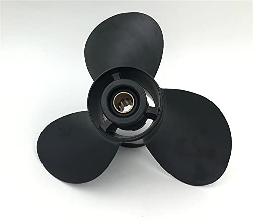 Jodriva 10 1/2x12 15hp-35hp, for Johnson-Propeller. 14-Zahn-Spline-Aluminiumpropeller, for Johnson-Bootspropeller Bootspropeller