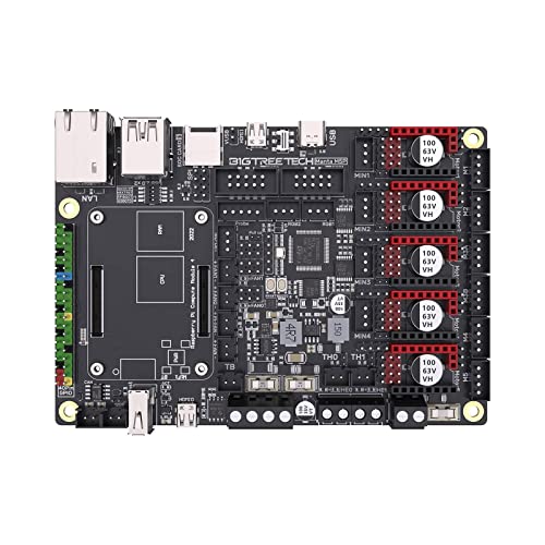 Ukbzxcmws Manta M5P V1.0 Mainboard 32 Bit Steuerplatine Arbeit Für CB1 Unterstützung Für Klipper Motherboards 3D Drucker Zubehör Integrierte Motherboards