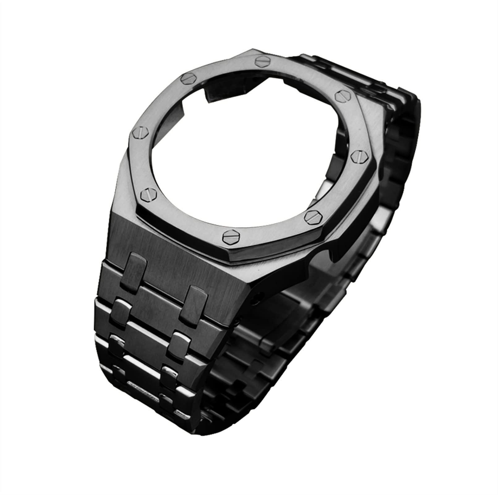 IOTUP 3. Generation GA2100 Metall-Uhrenarmband GA2110 Uhrenarmband Lünette für GA-2100 Uhren Ersatzzubehör, Einheitsgröße, Achat