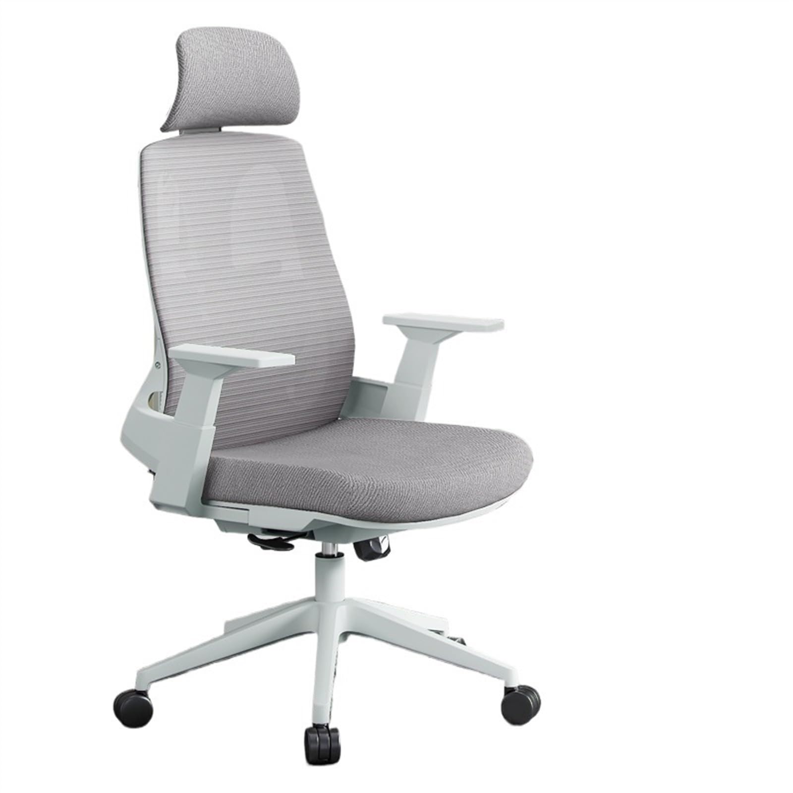 Bürostühle Bürostuhl, ergonomischer Stuhl, bequemer Stuhl mit Rückenlehne, drehbarer Schreibtischstuhl for Zuhause, Büro, Arbeitszimmer, mit verstellbaren Armlehnen und Rollen Schreibtischstuhl(Grigio