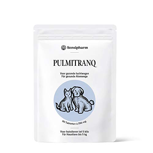 Sensipharm Pulmitranq - Nahrungsergänzungsmittel für Lunge und Atemwege - 90 Tabletten a 250 mg. für Katzen, Hunde, Meerschweinchen, Kaninchen