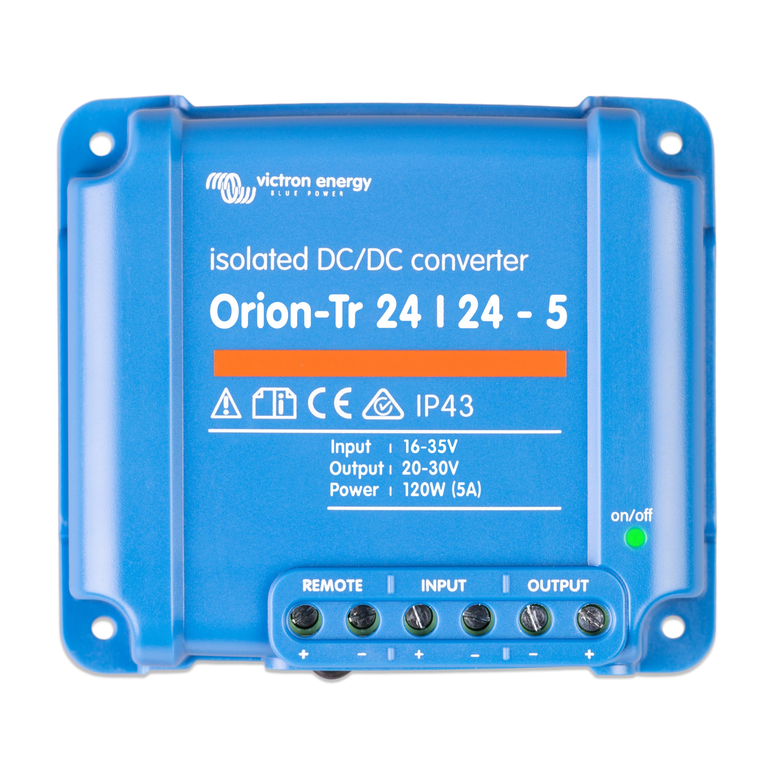 Victron Energy Orion-Tr IP43 24/24-Volt 5 Amp 120-Watt DC-DC Konverter, Isoliert, Einzelhandel