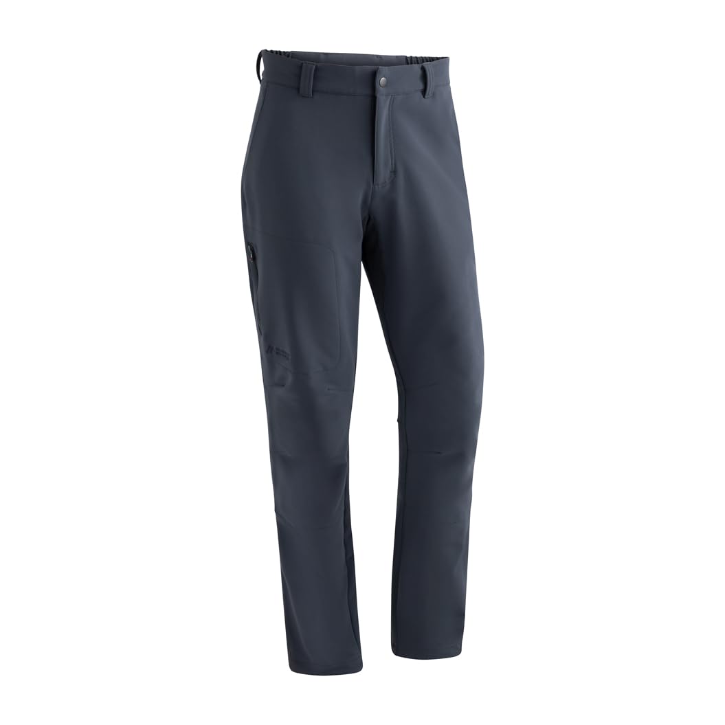 Maier Sports Herrmann, Herren Wanderhose, Wasserabweisende Outdoorhose für Trekking und Hiking, PFC-frei, mSTRETCH pro 2 & Dryprotec, Grau, 28 (W42/L31)