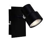 Briloner Leuchten LED Wandspot, Spotleuchte 1-flammig, Strahler dreh- und schwenkbar, 1x GU10, 5 Watt, 460 Lumen, 3.000 Kelvin, Schwarz