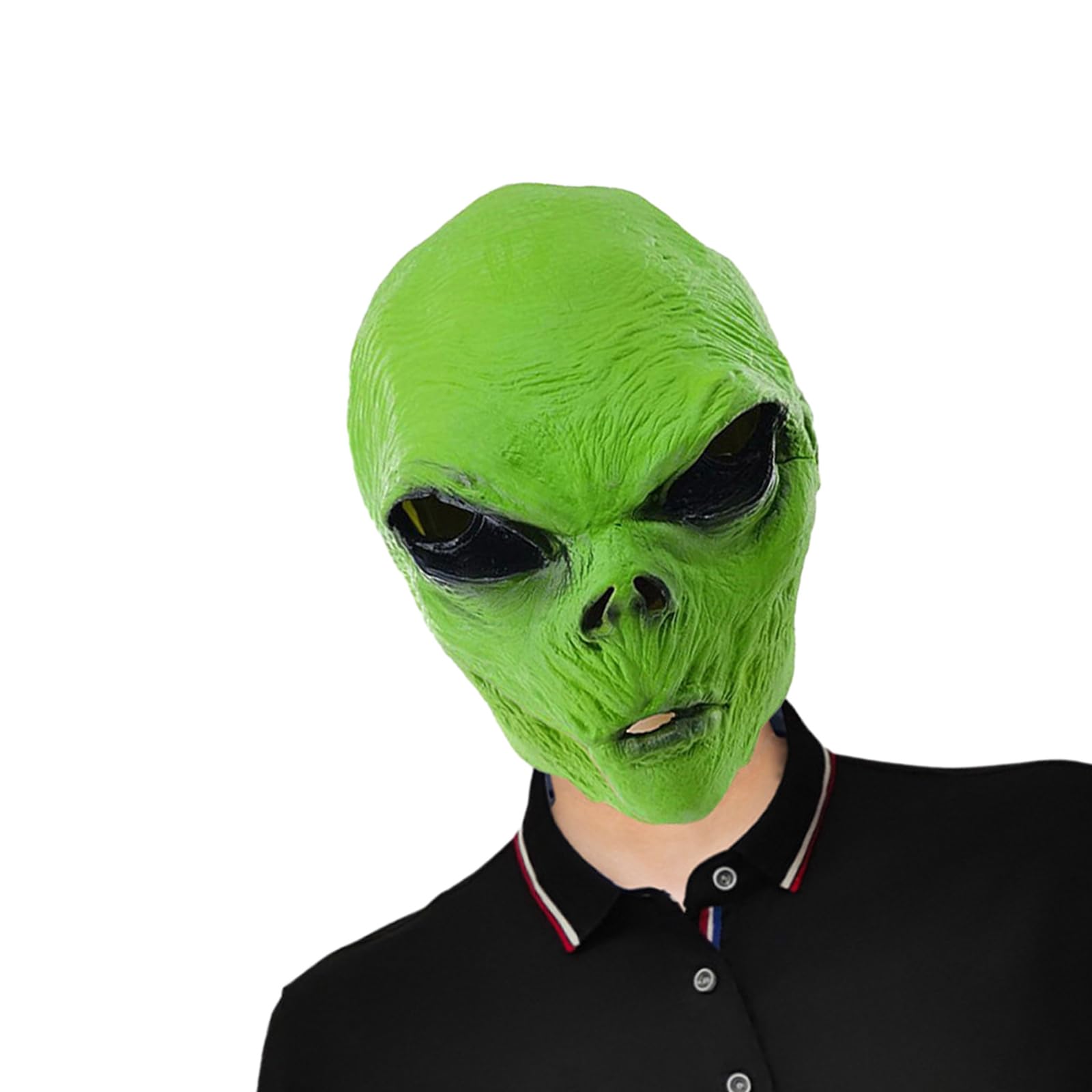 Aurgiarme Halloween Alien für Erwachsene Halloween Gesicht Glvoes für Männer/Frauen Halloween Party Cosplay Maskerade Halloween Alien Halloween Alien Gruselig Alien Realistisches Latex