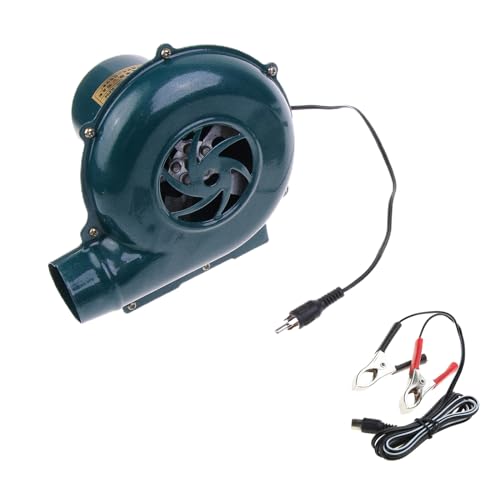 Barbecue Fan BBQ Blower 12V 20W 2800r/min Blower with Duct Portable Manual Blower for Camping