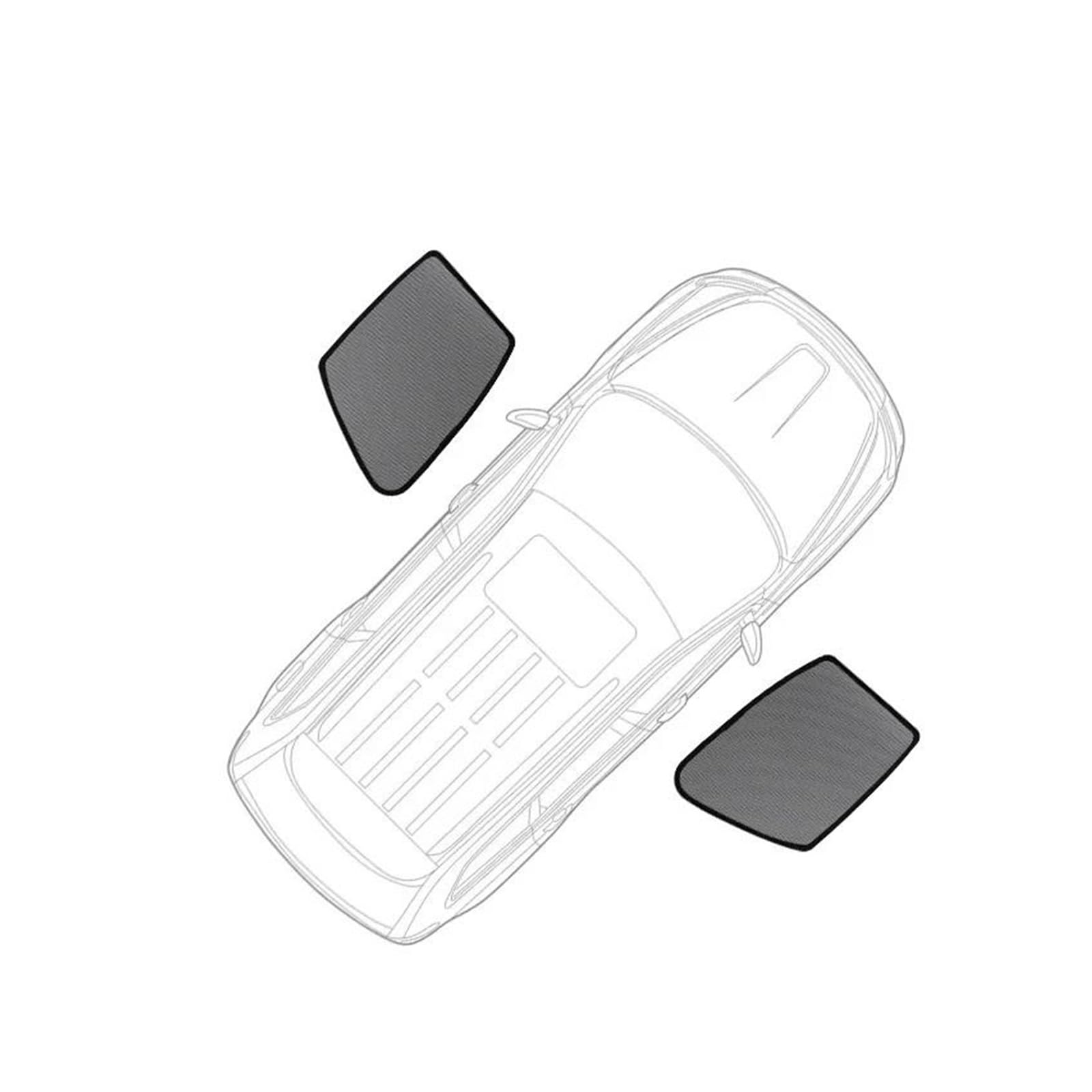 Auto-Sonnenschirm Für Mazda 2 Für Limousine 2014-2020 Für Mazda2 Magnetische Autofenstervorhänge Solar Sonnenschutzdach Schatten Mesh Glasschattierung Sonnenschutz Frontscheibenabdeckung(2PCS Front Wi