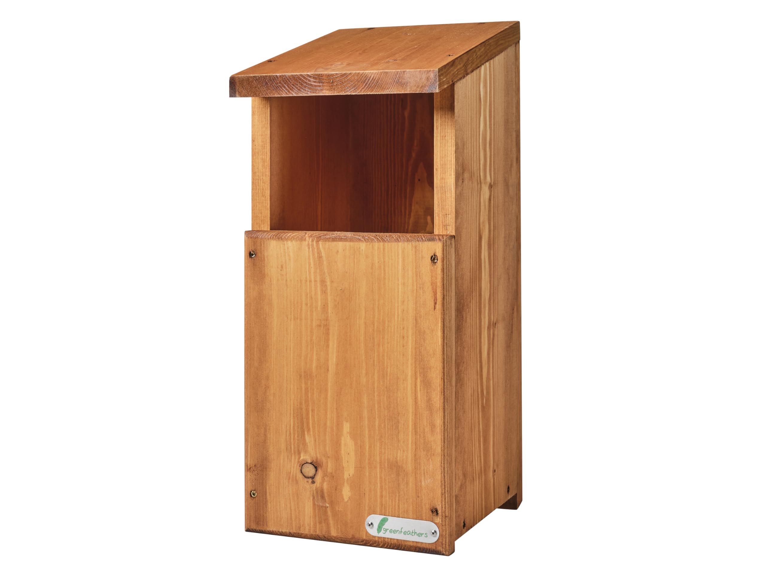 Eulenbox aus Holz, handgefertigt, wasserdicht, belüftet, große Öffnung, ideal für eine Vielzahl von Vögeln, handgefertigt, einfache Installation