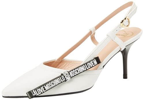 Love Moschino Damen SCARPAD.SPILLO70 Nappa, Weiß, 35 EU SCARPAD.SPILLO70 Nappa, Weiß, 35 EU