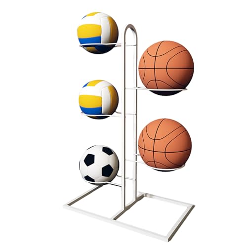 Uitndvyte Rolling Vertikale Display Rack Multilayer Lagerung Stehen Organisatoren Für Volleyball Fußball Basketball Fußball