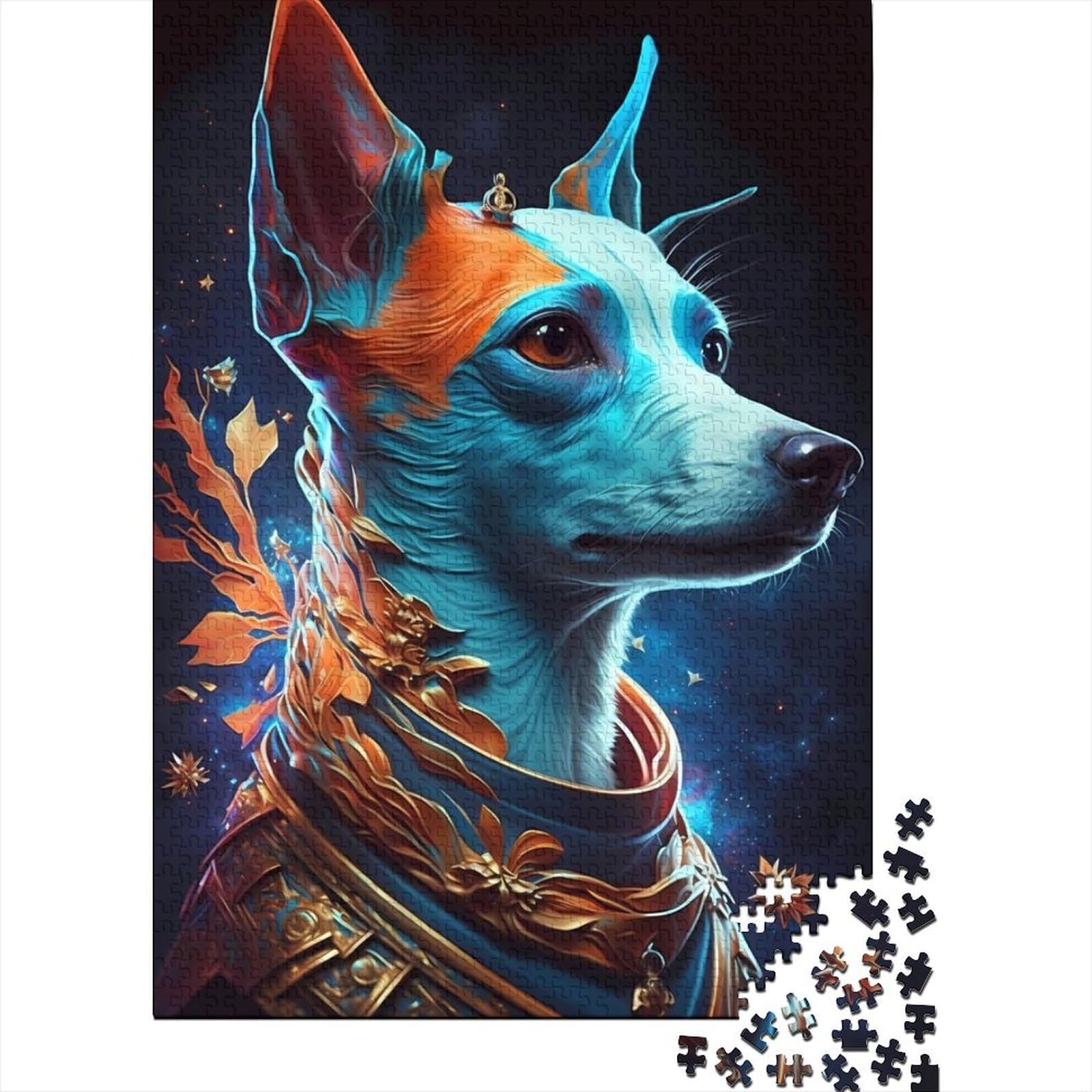 Jack Russell Terrier Hundepuzzle | Puzzle für Erwachsene 1000 Teile für Erwachsene, schwierige Puzzles für anspruchsvolles Puzzlespiel und Familienspiel, 75 x 50 cm