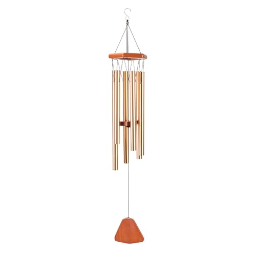 YIHANSS Windspiele für draußen, Windspiel, Heimdekoration, Röhre, Balkon, Terrasse, Hängedekor für Haus, Terrasse, Garten (Farbe: A, Größe: 72 cm)