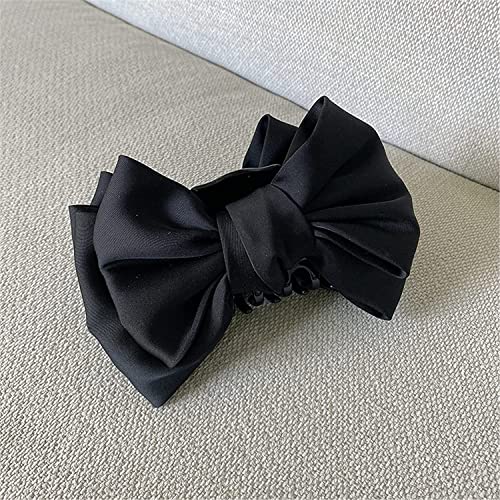 Haarklemmen, Clip-Haarspangen, Krallen-Clips, elegante Satin-Greifklammer mit großer Schleife, weiblicher Hai-Clip, große Haarnadel, Damen-Accessoires, süße Haarnadel TS5224-2 (Farbe: TS5224 2) (Farbe