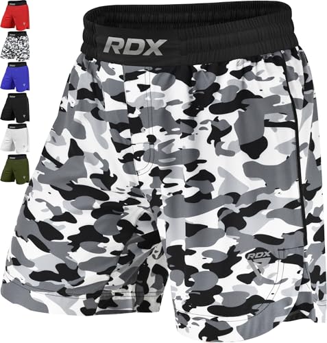 RDX MMA Shorts Sporthose Herren Kurz, Kampfsport Boxen Trainingshose Männer, Kickboxen Muay Thai Boxing Grappling Boxhose Sparring, Freefight Martial Arts Kampfshorts Fitness Laufhose Jogginghose